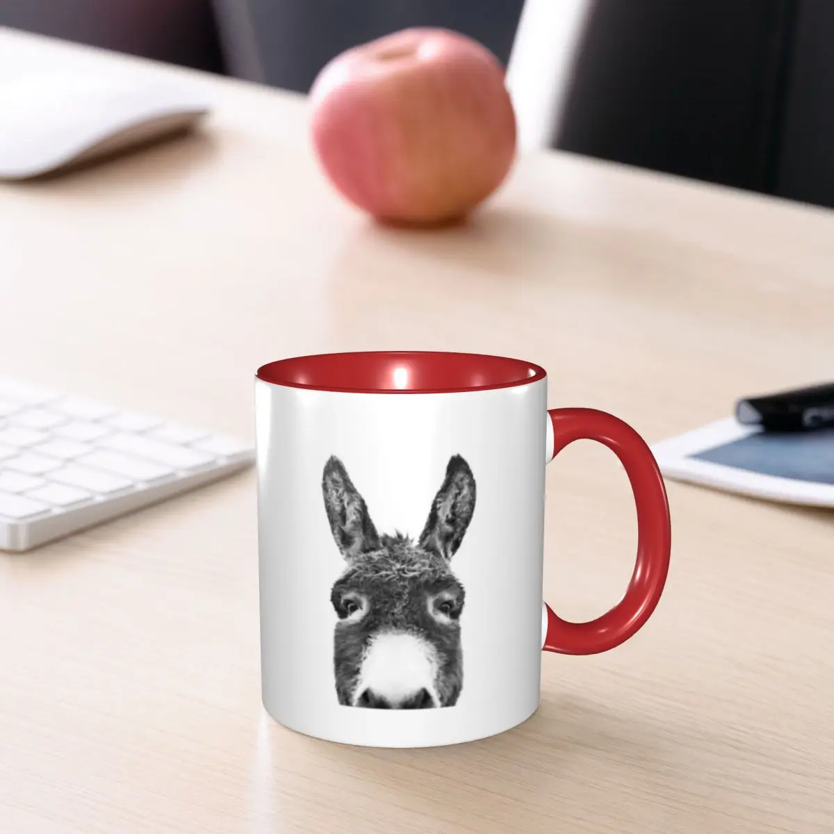 Peeking Donkey Mug Funny Ceramic Coffee Cups Tea Mugs Milk Cup Drinkware Gift for Friends