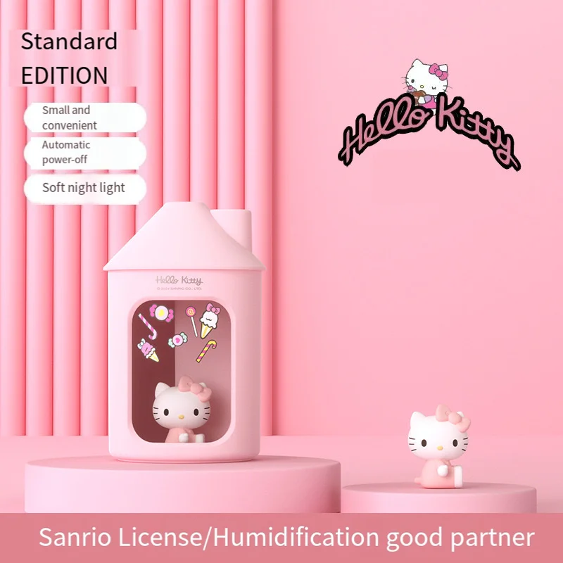 Sanrio-serie USB-luchtbevochtiger Hello Kittle Double Spray Kantoorluchtbevochtiger met hoge capaciteit Huishoudelijk Desktop Mute Slaapkamer Kerstmis