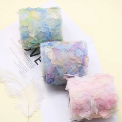 6cm 10Yards Rainbow Tulle Colorful Sewing Flower Mesh Ribbon Movie DIY Baking Giftbox Wrap Hairbow Material Poms Bowknots Bridal