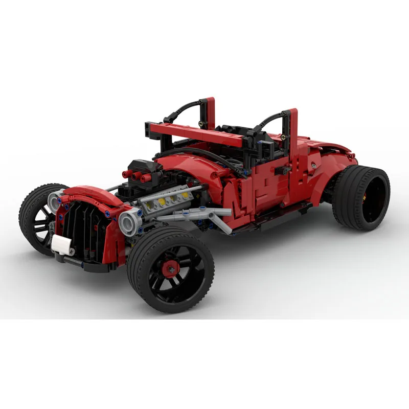 

MOC-66366 New Classic Hot Rod Supercar Building Block Model 1329 Parts Creative Boys' Children's Birthday and New Year Toy Gift