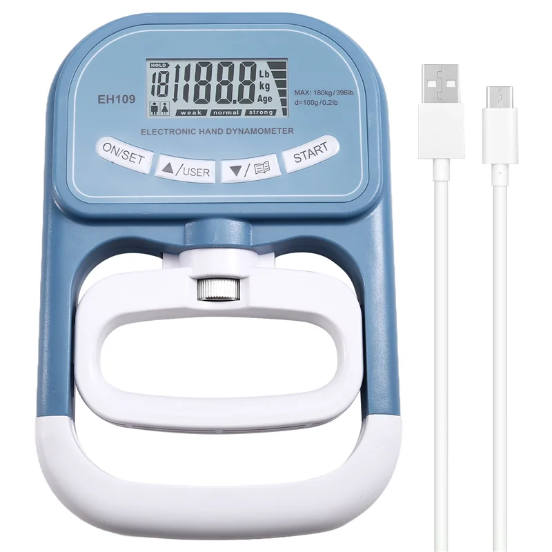 B93B-EH109 Fortschrittlicher Handgriff-Krafttester, digitales Dynamometer, 180 kg/396 lbs maximales Krafttrainingsgerät