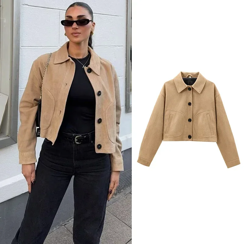 

2025 New Women's Autumn Jackets Fashion Loose Short Elegant Warm Coats Women's Chic Street Comfortable Travel Youth Outerwear