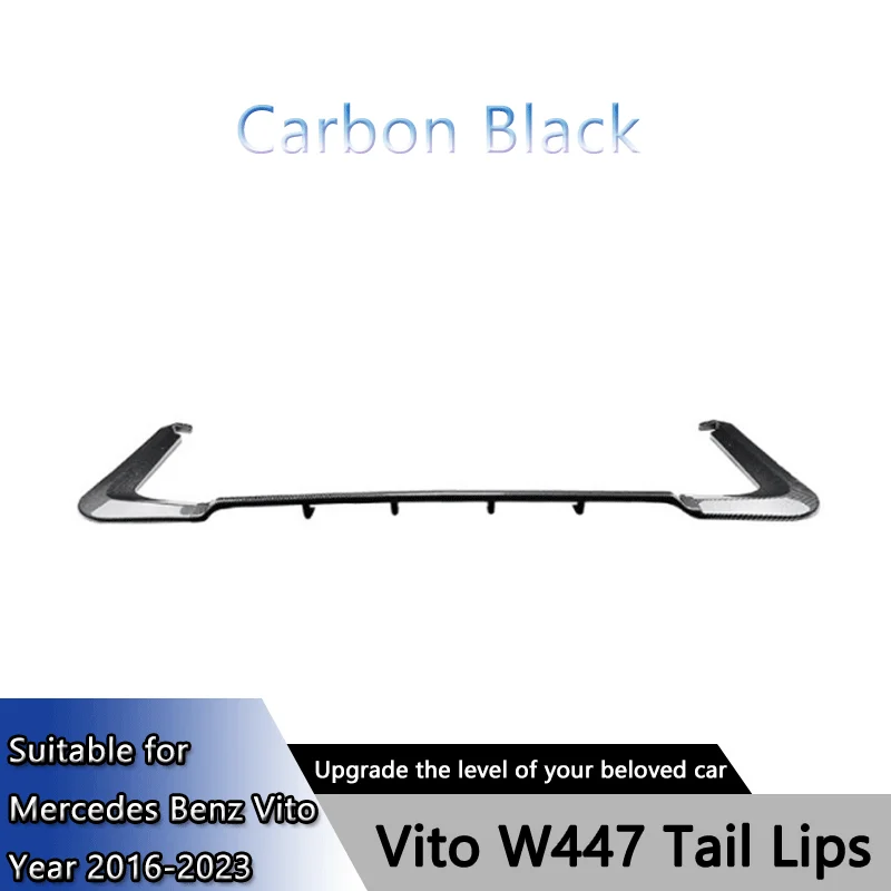Geschikt voor Mercedes Benz Vito w447 2016-2023 achterlip achterbumper onderste spoiler modificatie accessoires