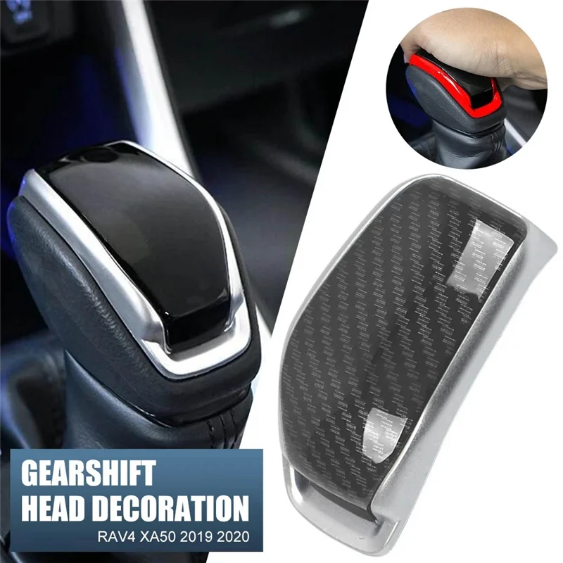 

ABS Interior Gear Shift Head Trim Cover For Toyota RAV4 XA50 2019 2020 Car Styling Gear Head Lever Shift Knob