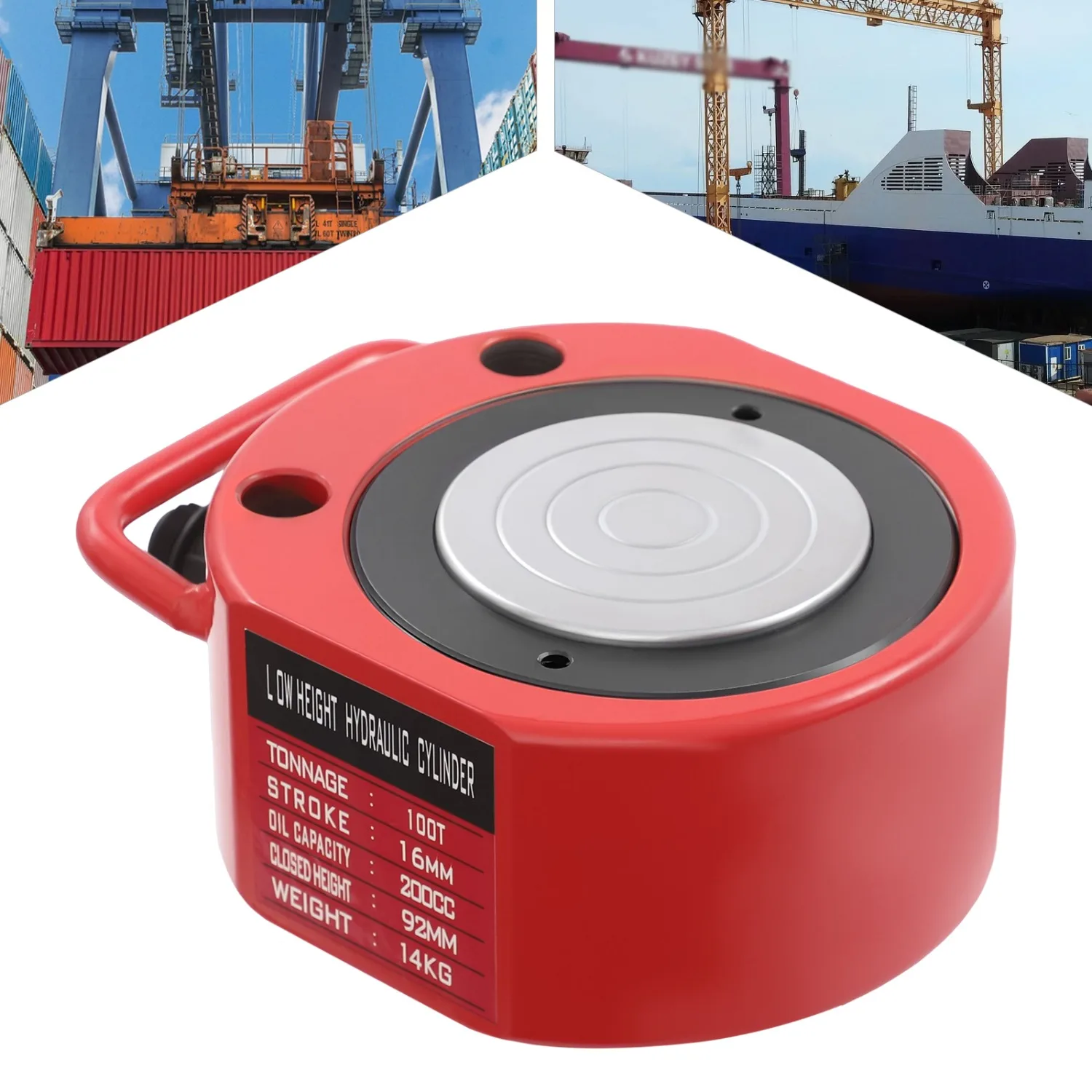 100 Ton Hydraulic Cylinder Jack for Heavy Lifting