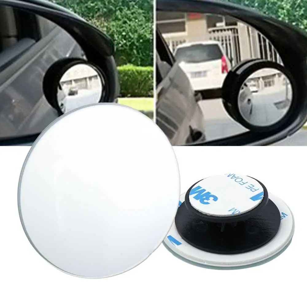 

360 Degree HD Blind Spot Mirror Adjustable Car Rearview Convex Mirror for Car Reverse Wide Angle Vehicle Parking Rimless Mirrors