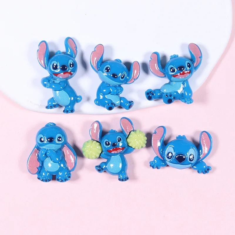 10 Pcs New Mini Kawaii Cartoon Animal Big Eared Monster Series Resin Scrapbook Diy Jewelry Children Gift Hairpin Accessories C36