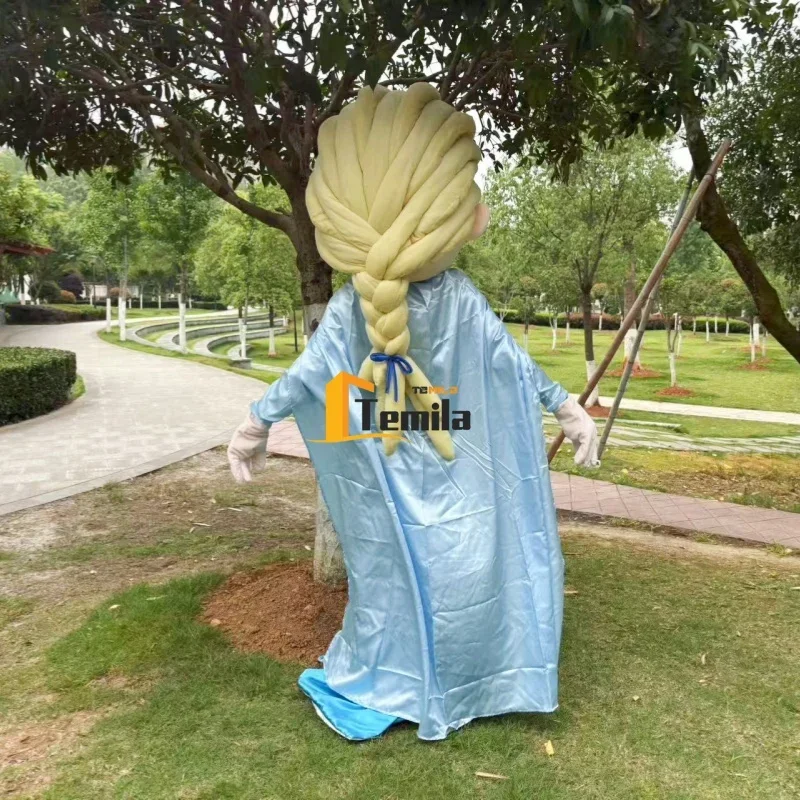 Adulto Cos Frozen principessa Elsa Anna Olaf costume della mascotte del vestito operato festa di compleanno vestito di abbigliamento a sorpresa spettacolo pubblicitario oggetti di scena
