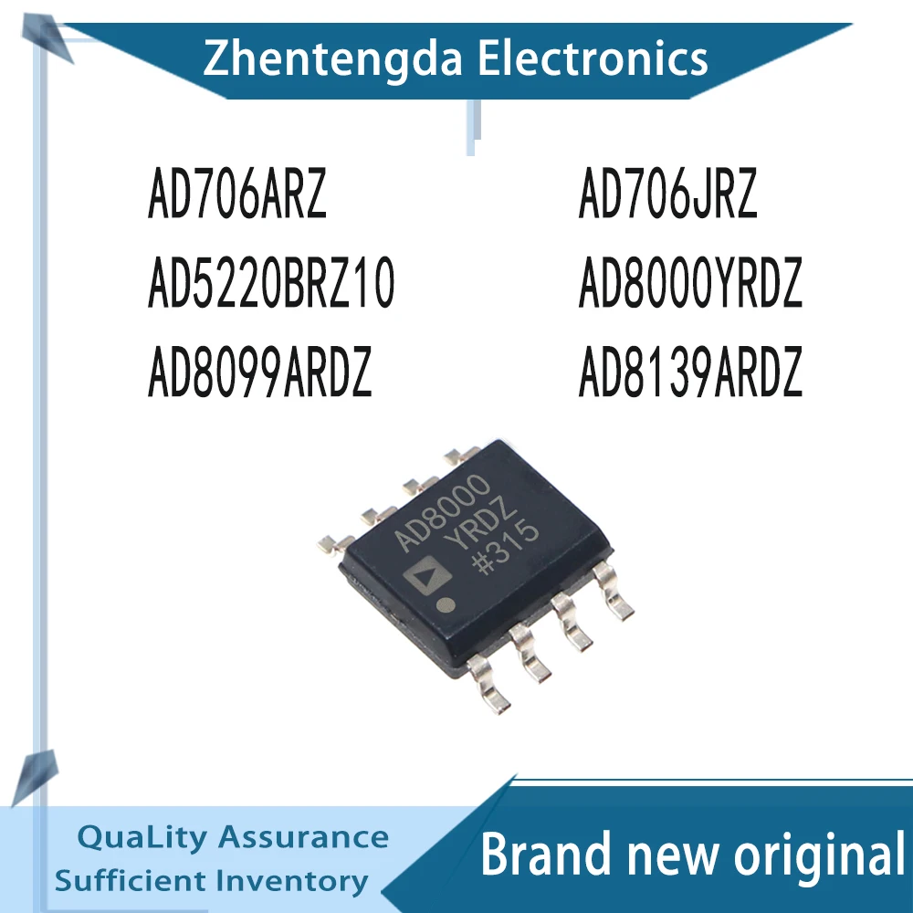 AD706ARZ AD706JRZ AD5220BRZ10 AD8000YRDZ AD8099ARDZ AD8139ARDZ IC Chipset SOP-8