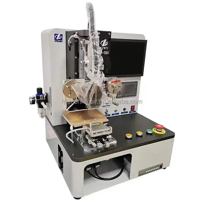 ZJWY EN-580 Flex Cable Bonding Machine with 4  for IP Mobile Phone Flex Cable Backlight Touch Flex Pressing Repair Machine