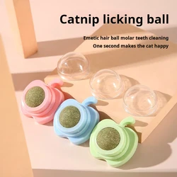 Catnip Cat Wall Stick-on Ball Toy Scratchers Treats Healthy Natural Removes Balls to Promote Digestion Cat Grass Snack cat toy