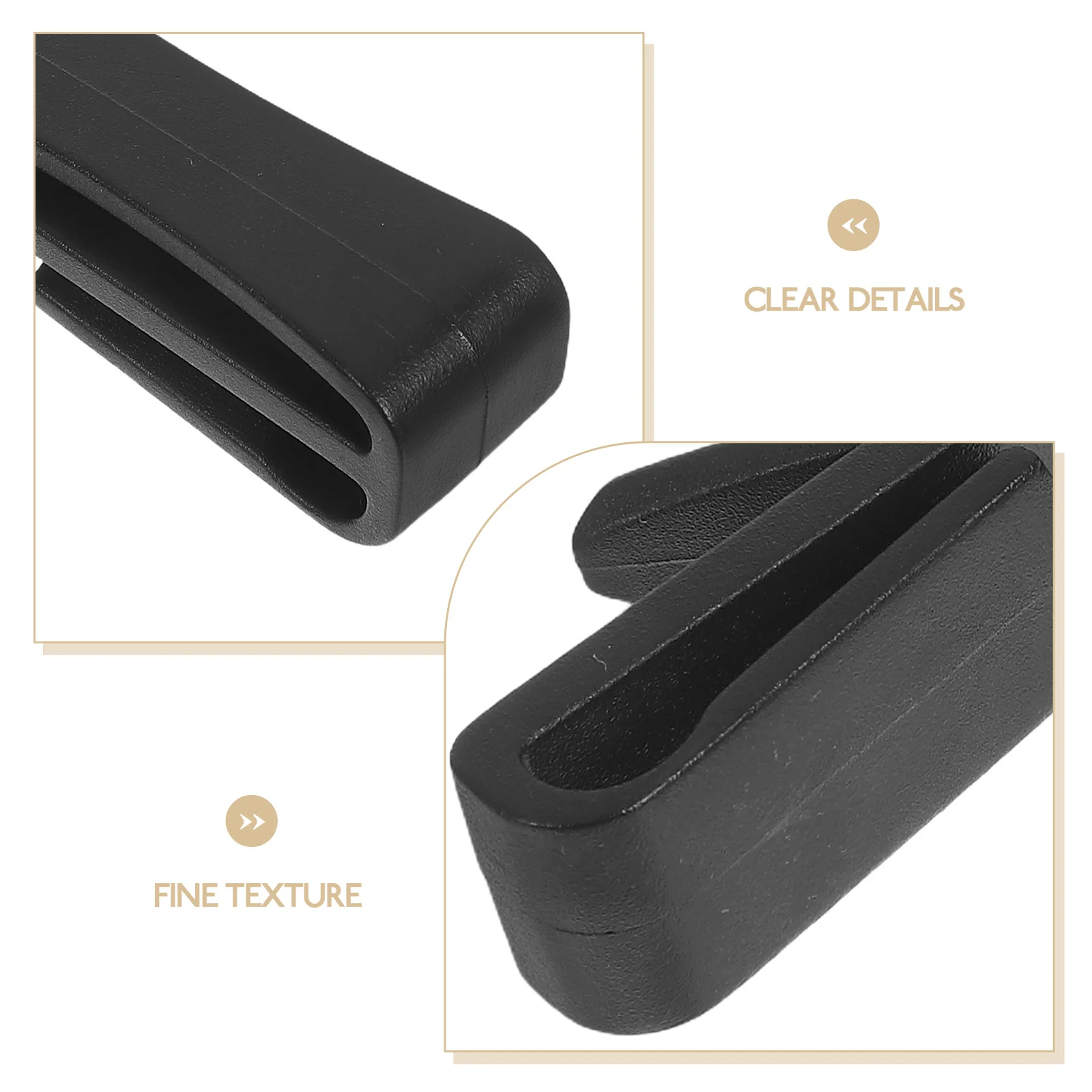 10 قطعة مشبك حزام مشبك تصميم سلس حزام حارس للأسلاك الحبال تحديد أداة نهاية كليب للملحقات في الهواء الطلق #4