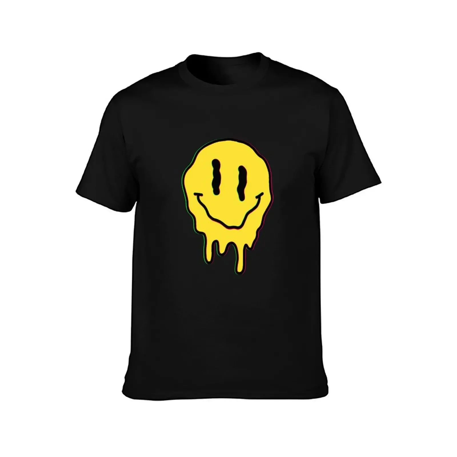 Acid-house Trippy Smile Face DJ EDM Festival Techno Rave T-Shirt plus size clothes oversizeds sublime Men's t shirts