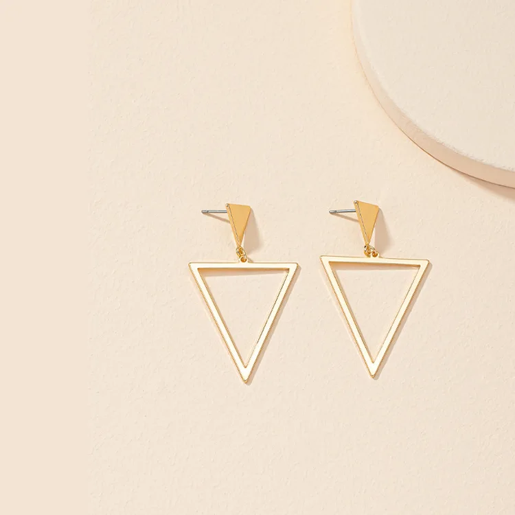 

Fashionable Geometric Dangle Earrings New Arrival Korean Style Jewelry Elegant Dropped Earrings for Women
