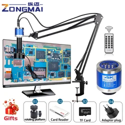 ZONGMAI-Microscope industriel Full HD, caméra numérique à monture C, mesure de type, soudage de PCB, réparation de téléphone, 1080P, 4K