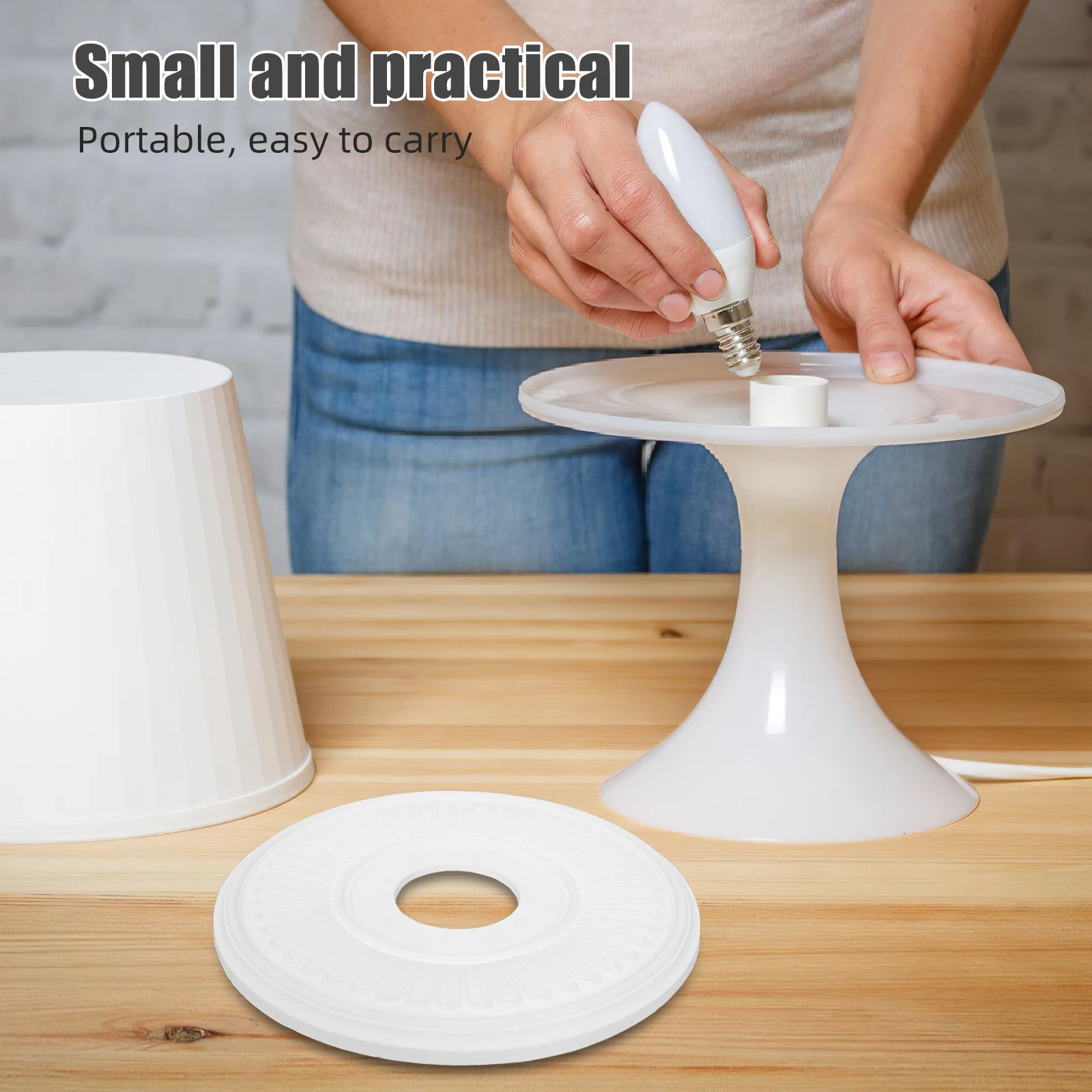 

Lighting Pu Ceiling Medallion For Light Fixtures Chandeliers Ceiling Fan Decorative Plate For Replacement Home Chandeli