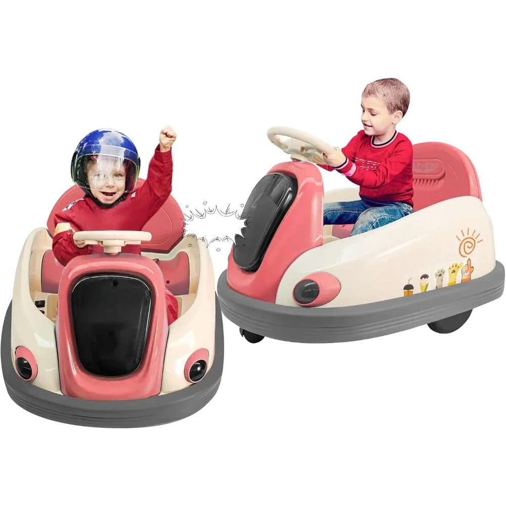 Bumper Car, 2 Driving Modes, 360° Baby Bumper Car with Music, Car for Toddlers 1-3 with Remote Control, Kids Bumper Car