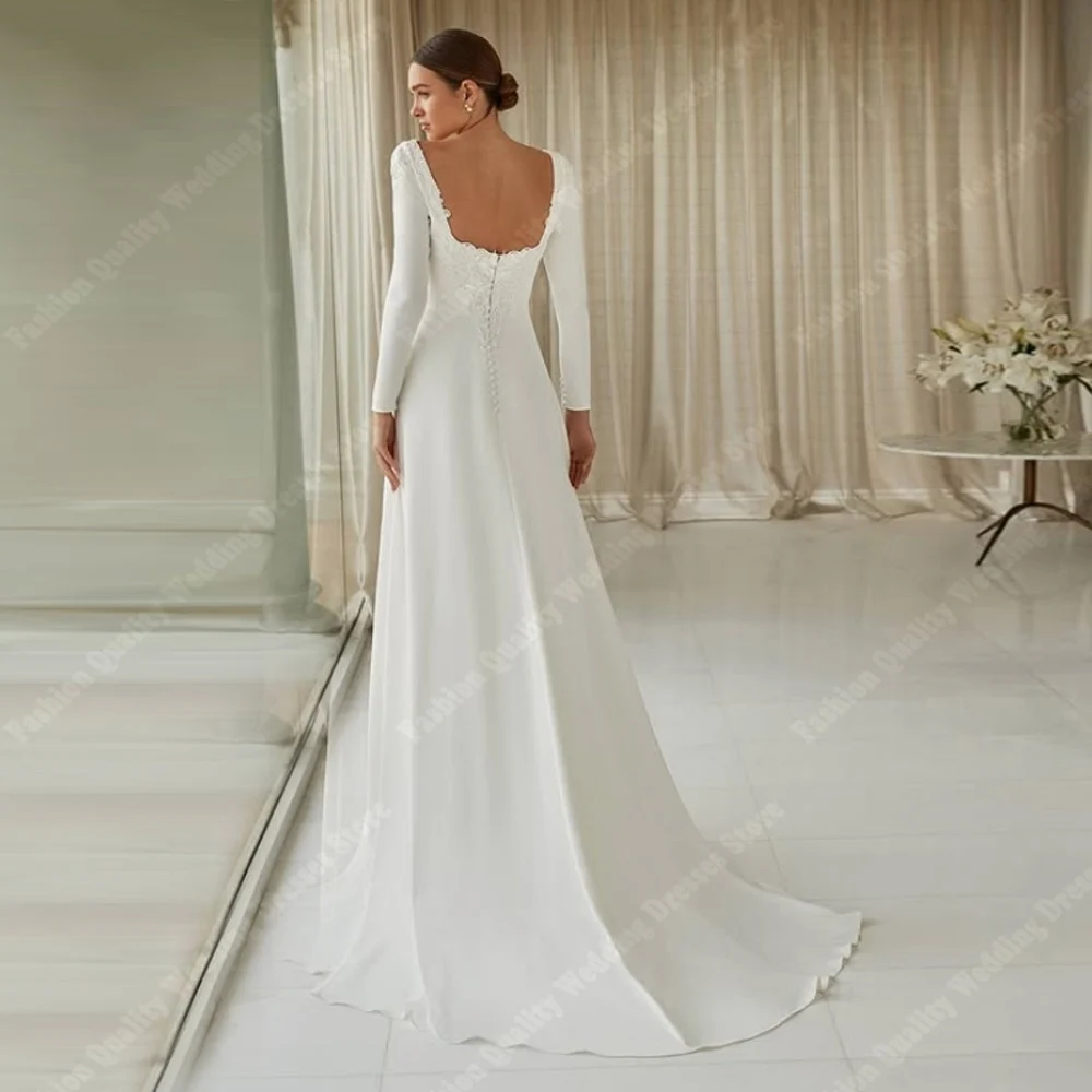 Женские свадебные платья с квадратным вырезом 2025 года, винтажные свадебные платья без рукавов, платья принцессы для помолвки и банкета, Vestidos De Novias по индивидуальному заказу