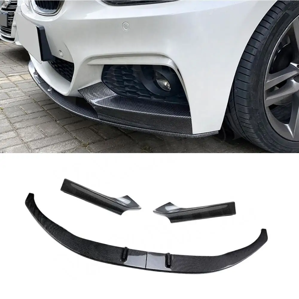 

VACOMUL ABS Bumper Lip Spoiler Apron for BMW 2 Series F22 M Sport 2015-2021 Carbon Look Gloss Black Front Bumper Lip Diffuser