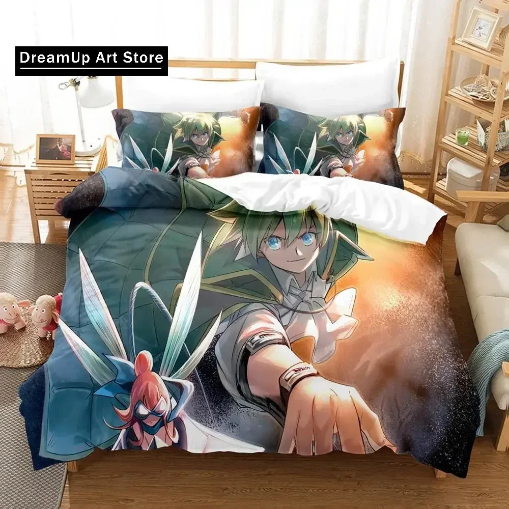 3D Print Fashion Shaman King Anime Bedding Set Boys Girls Twin Queen Full Size Duvet Cover Pillowcase Bed Set Adult Bedroom