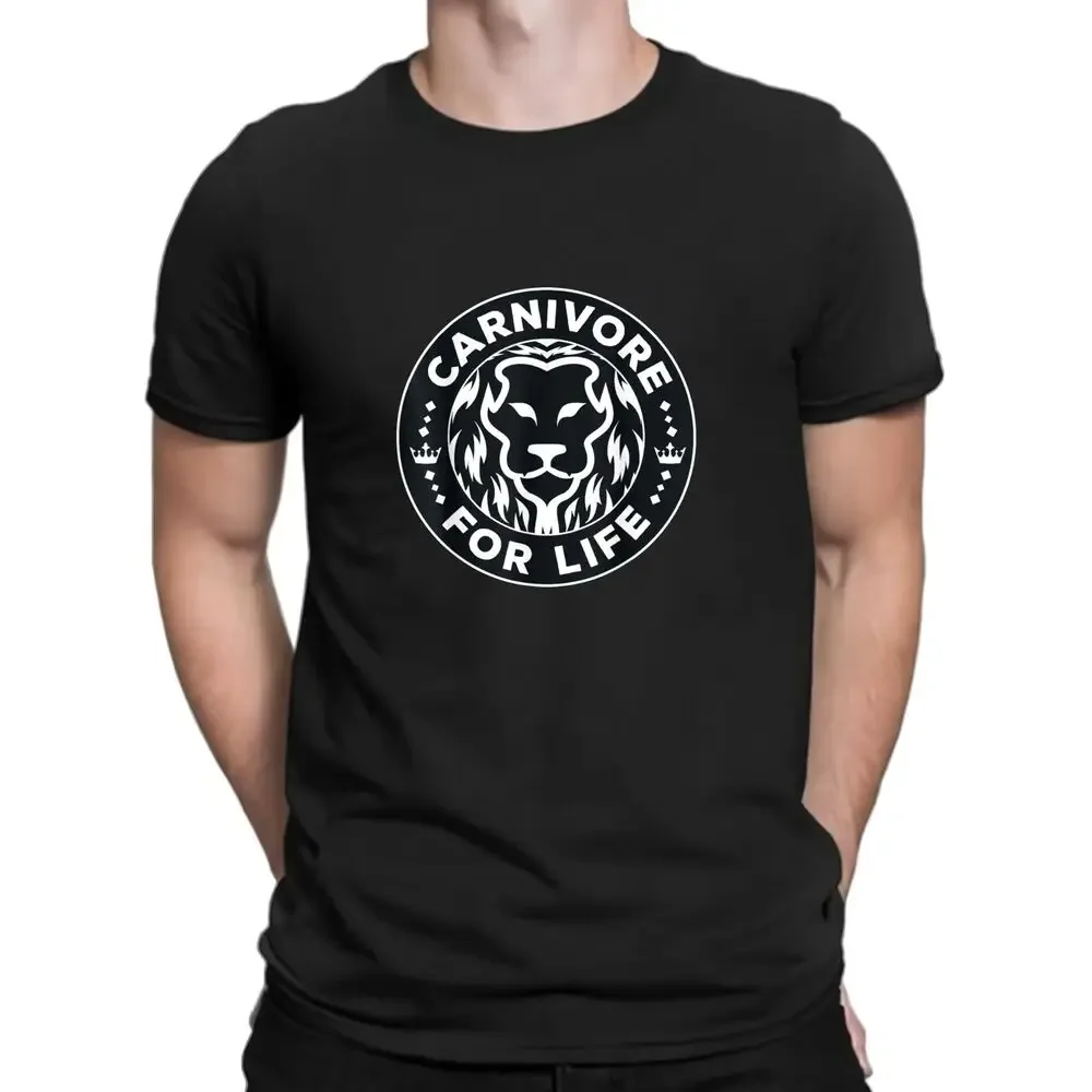 Carnivore Diet for Life Lion Carnivores Meat Ketogenic T-Shirt High Quality 100%Cotton Short Sleeve