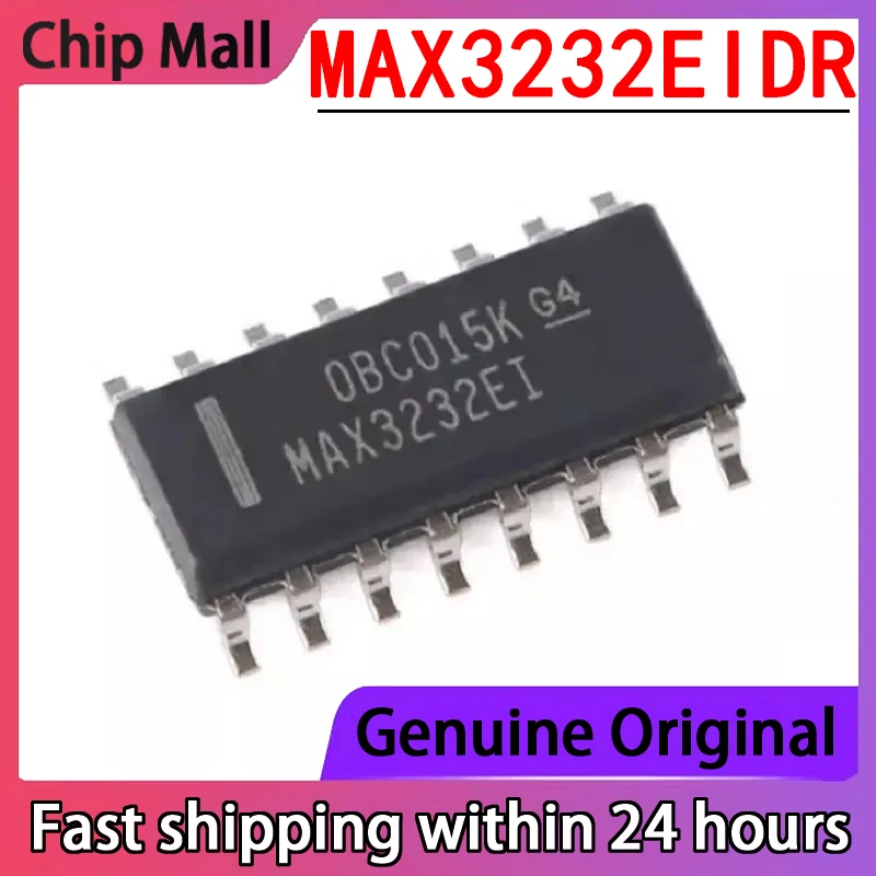 1PCS New MAX3232EIDR Screen Printing MAX3232EI SOP16 RS-232 Line Driver and Receiver