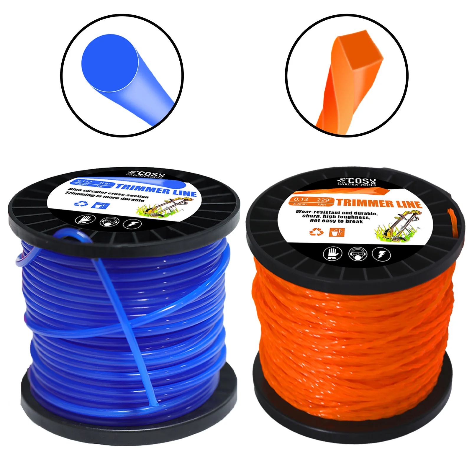 100m Nylon Brushcutter Strimmer Trimmer Line Cord Wire 2.7/3.0/4.0mm DIA For STIHL Nylon Lawn Mower Line Garden Power Tool Parts