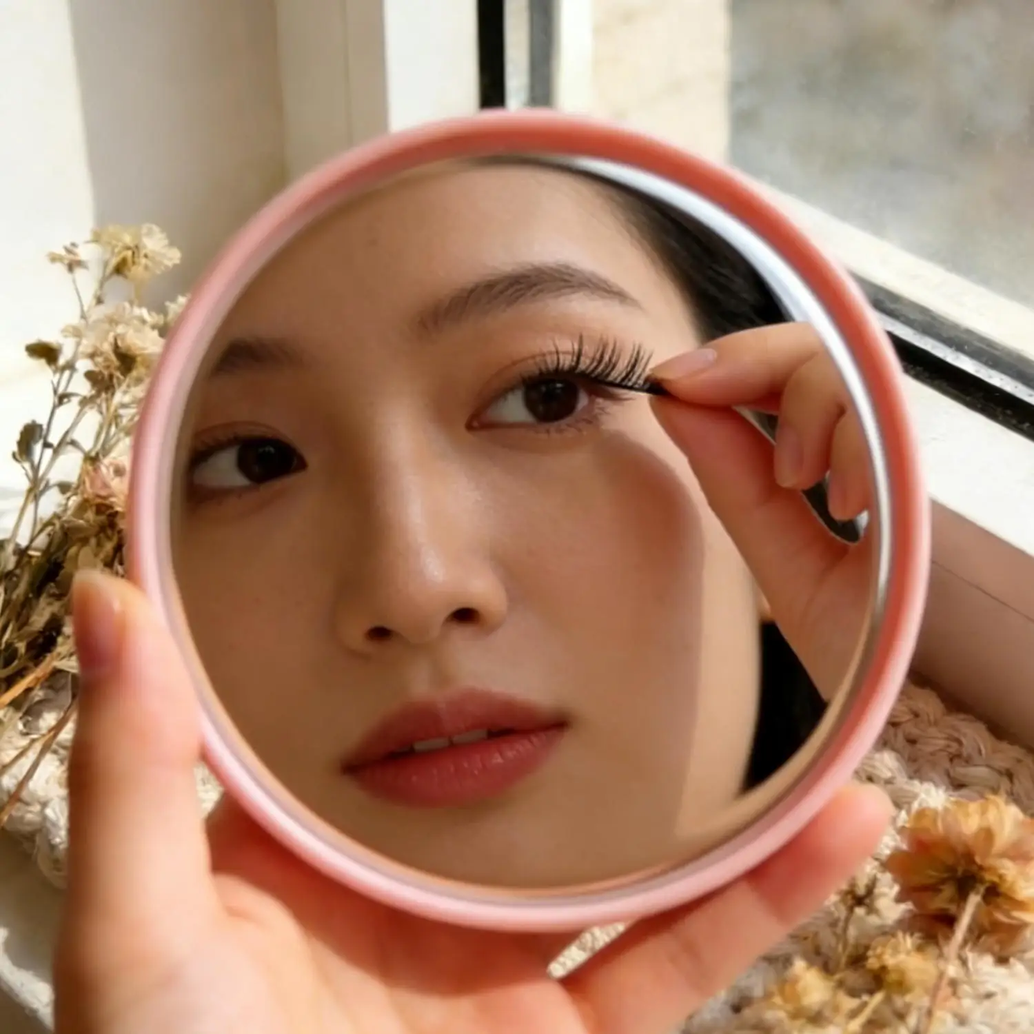 

Портативное круглое выпуклое зеркало для селфи, для путешествий, фотосъемки, видеоблогинга, аксессуар для путешествий