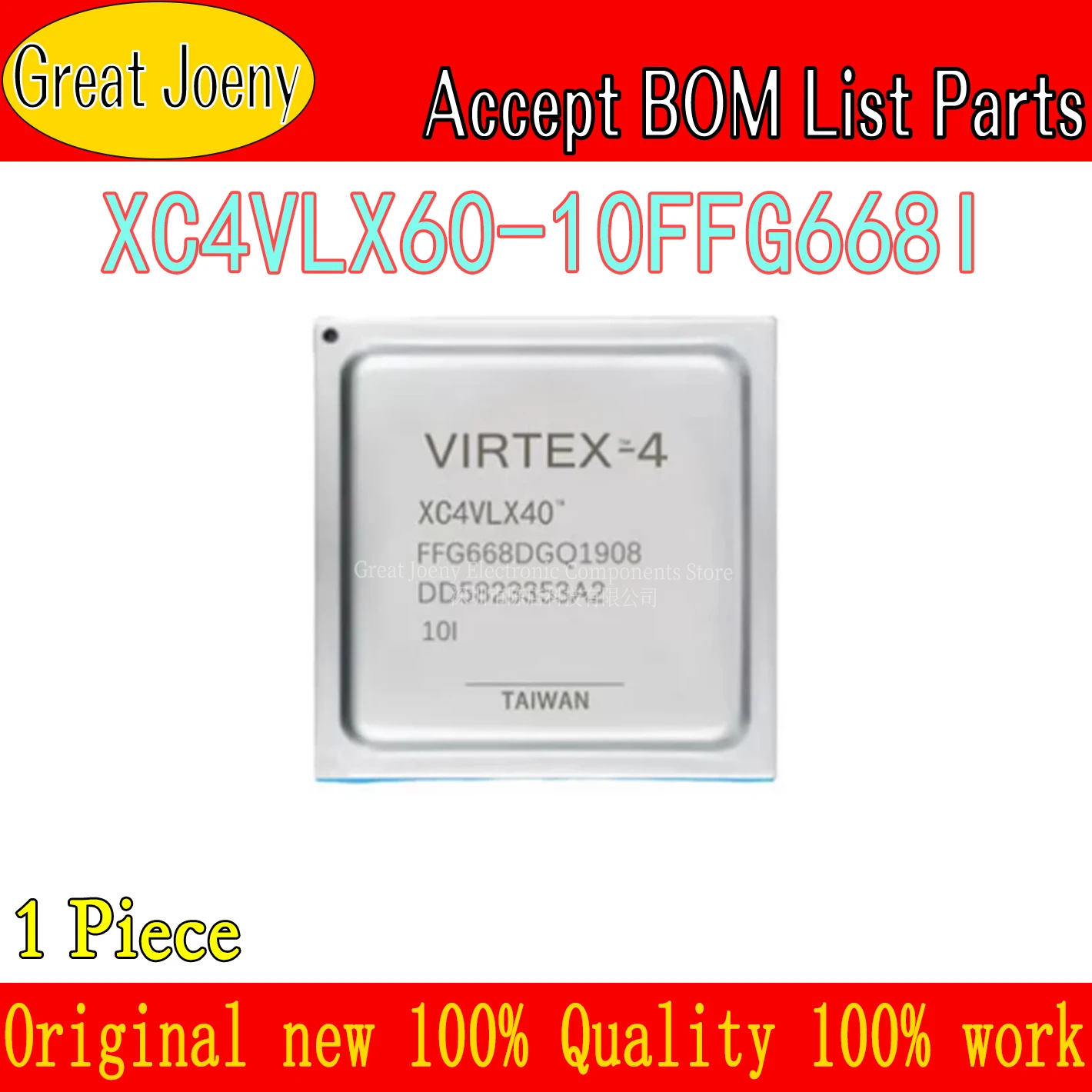 100% New Original XC4VLX60 XC4VLX60-10FFG668I IC Chipset FCBGA-668