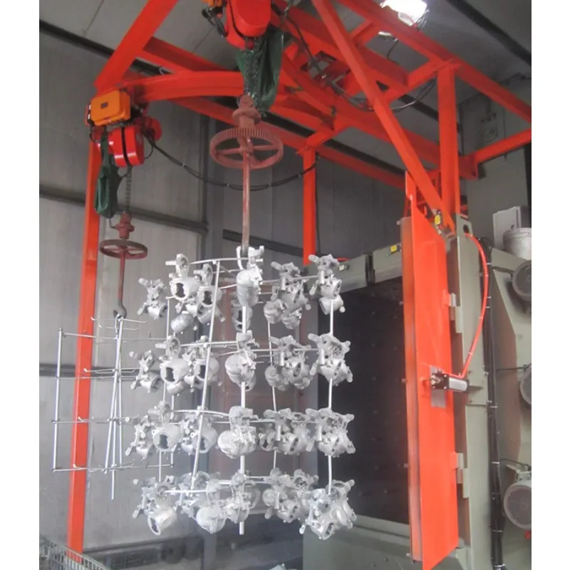 ISO/CE Certified Automatic Double Hook Shot Blasting Machine Energy Saving High Productivity Hook Type Shot Blasting Machine
