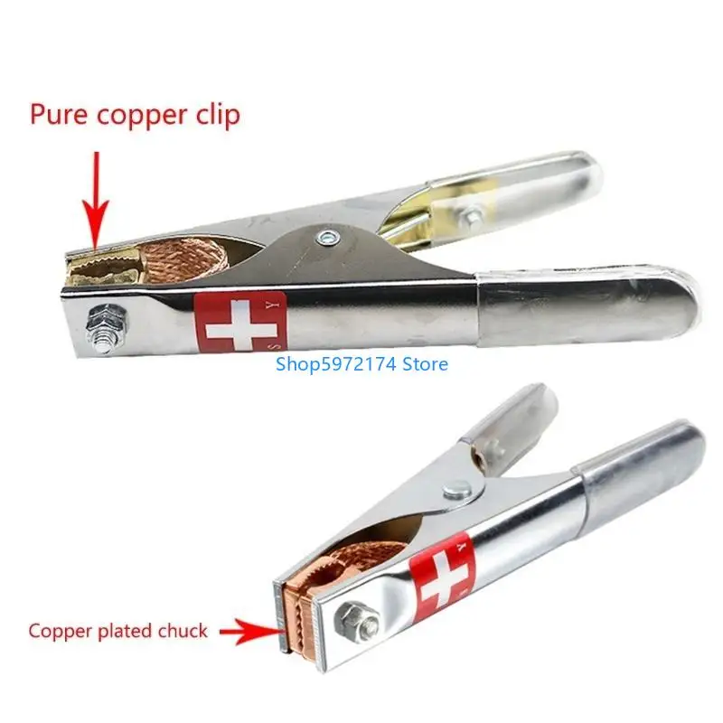 

Y3NB 2PCS Car Battery Copper Plating Clip Big Size 17CM Battery Cable