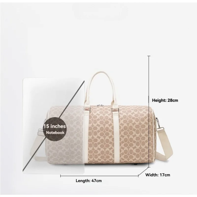Vintage PU Leather Garment Bag for Travel Business Convertible Carry on Garment Duffel Bag for Women Weekender Suitcase Suit Bag