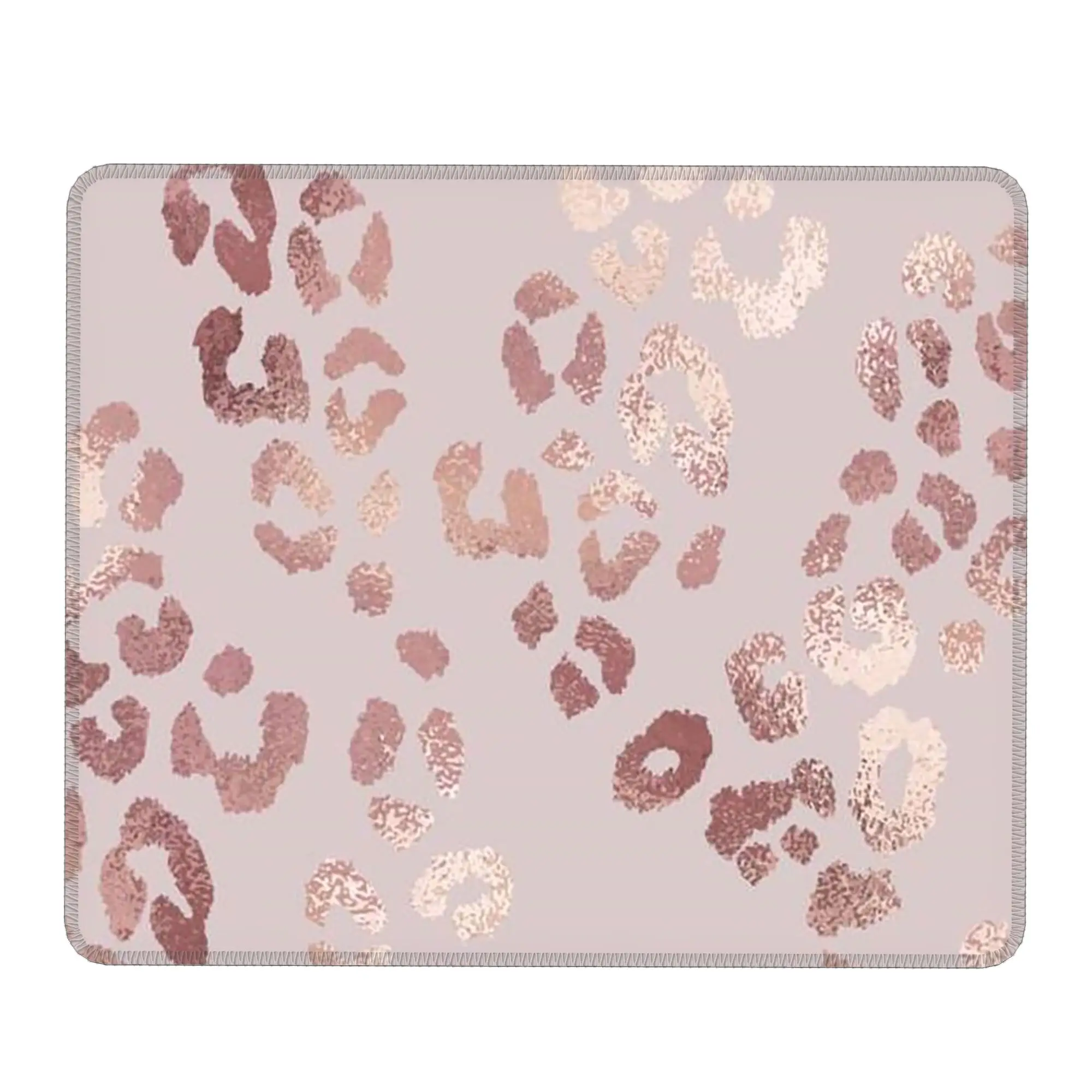 Pink Rose Gold Leopard Print Mouse Pad Computer Keyboard Mouse Mat Gamer PC Laptop Desk Mat Office Table Mats