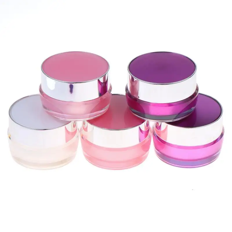 1Pcs Acrylic White Pink Purple Eyeshadow Box 5g-30g Eye Cream Jar Empty Face Cream Bottle Thickened Cream Box Cosmetic Containe