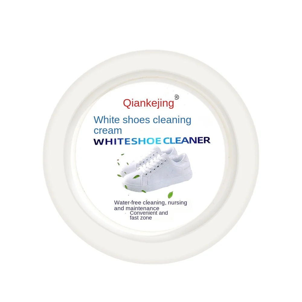 120g White Shoes Cleaning Cream Stains Remover Shoes Whitening All-Purpose Cleansing Cream With Wipe Sponge For Shoes Sneakers