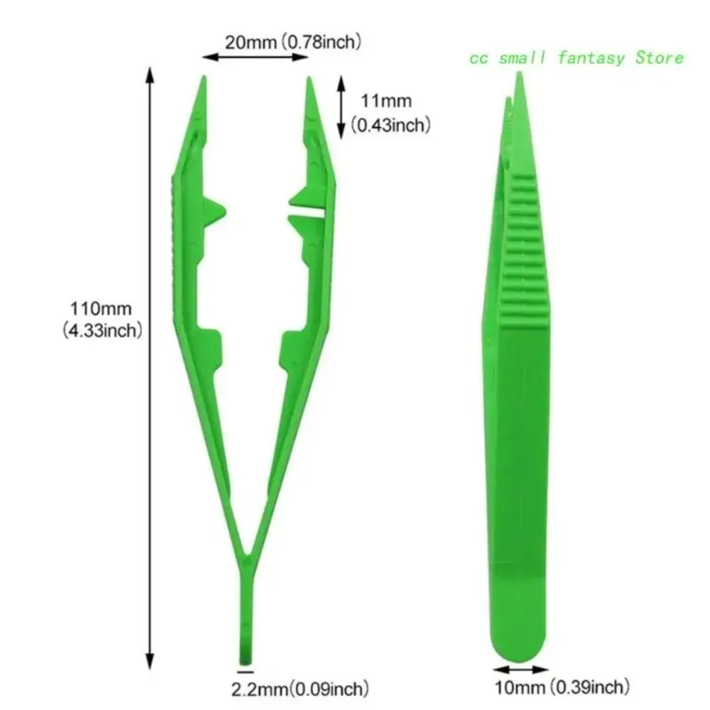 High Quality Durable Baby Tweezers Toy DIY Tool Model Building Kits Plastic Beads Tweezer Plastic Plastic Clip Home