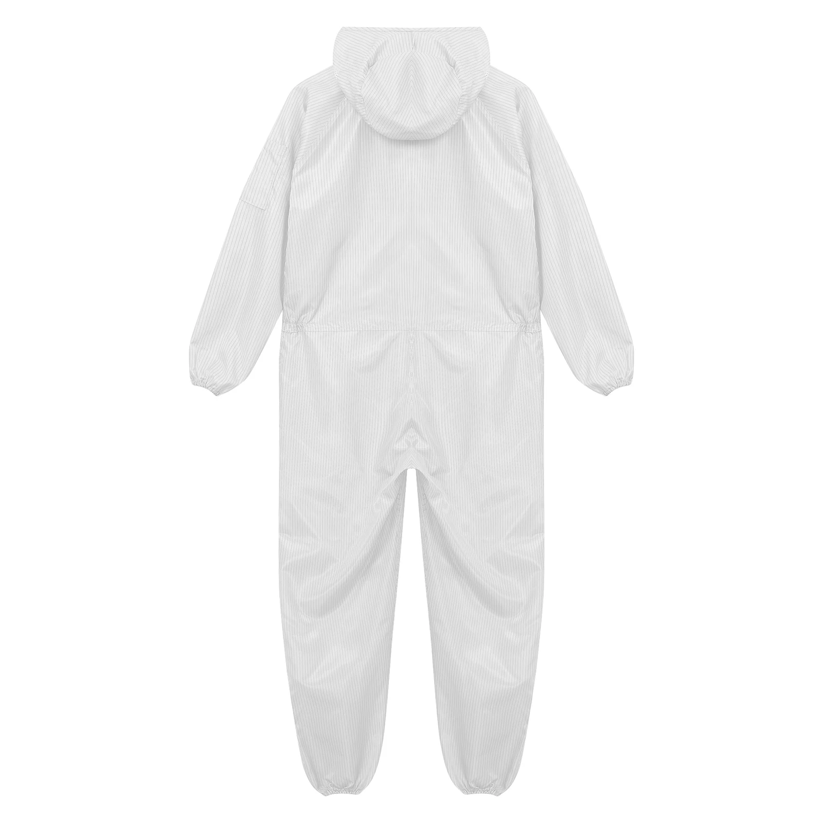 Adult Anti-Static Hooded Coverall Long Sleeve Dust-proof Overalls Labor Jumpsuit Lab Spray Paint Maintenance Workshop Uniform