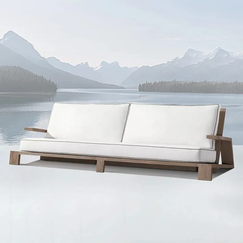 Patio Garden Furniture Set Teak Wood Outdoor Patio Patio Sofa