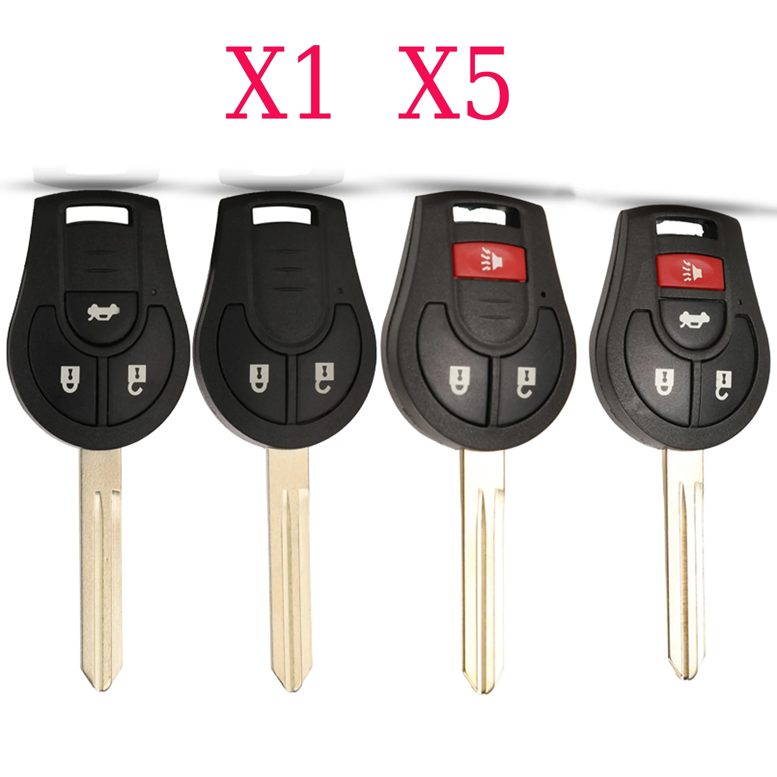 Jingyuqin X1 X5 2/3/4 Tasten Smart Flip Klapp Fernbedienung Schlüssel Fall Shell Styling Fob Für Nissan Cube micra Qashqai Juke