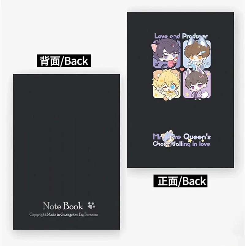 Anime Love and The Producer Cute Notepad Notebook EVOL x LOVE Cartoon Student Notebook Diary Stationery Fans Gift