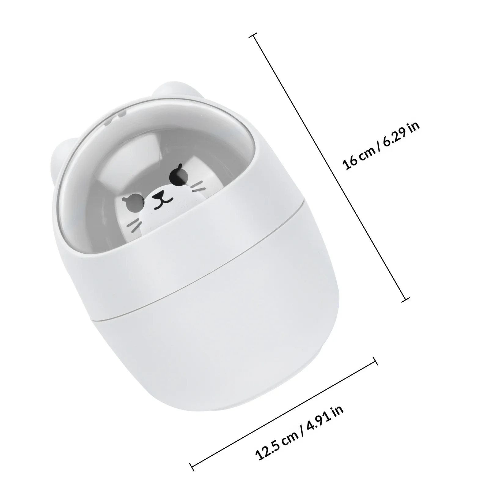 1Pcs Flip Lid Mini Desktop Trash Can Animal Design Small Desktop Garbage Bin Plastic Waste Container for Office Bathroom Table