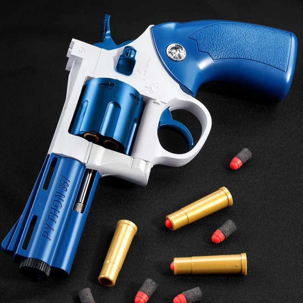 ZP5 Alloy Revolver Soft Bullet Toy Gun Outdoor CS Shooting Game 1911 Empty Hanging Launcher  for Children Christmas Gift