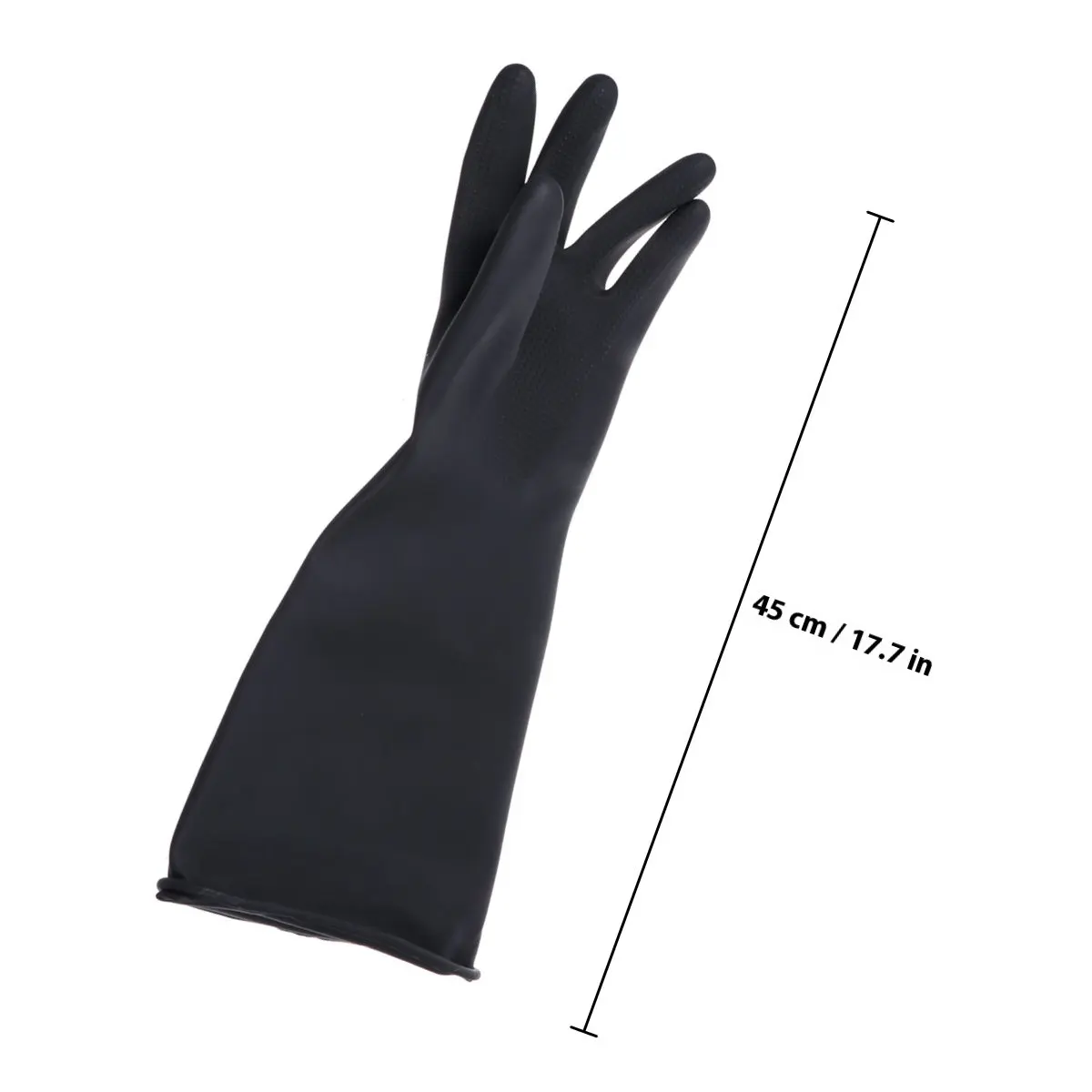 Natural Latex Thickened Protective Gloves Black Non-Slip Wear-Resistant Oil-Proof Labor Gardening Safety Gloves for Electrical