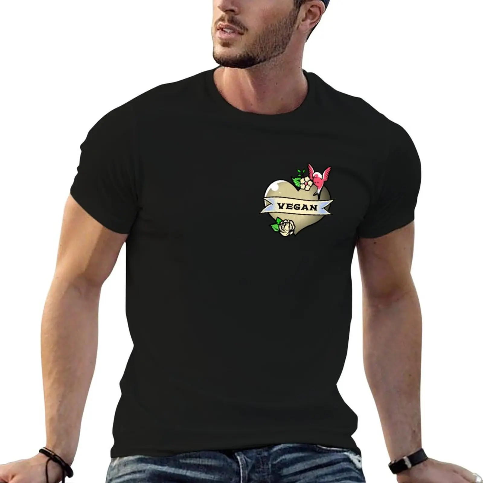 Vegan at Heart T-Shirt graphic shirts custom shirt t shirts for men pack