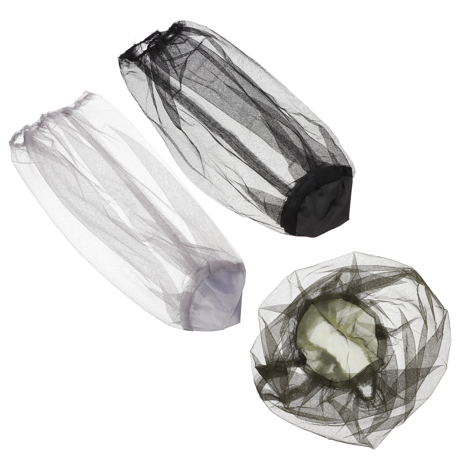 

3pcs Insect Mosquito Hat Net Head Cap Neck Flap Waterproof Nylon Beekeeping Cooling Outdoor Travel Lightweight Durable Face