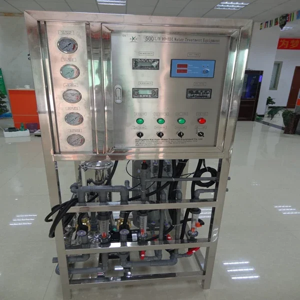 Small SS Ultra-pure two stage direct drinking bottle water RO Reverse Osmosis System Water treatment machine EDI