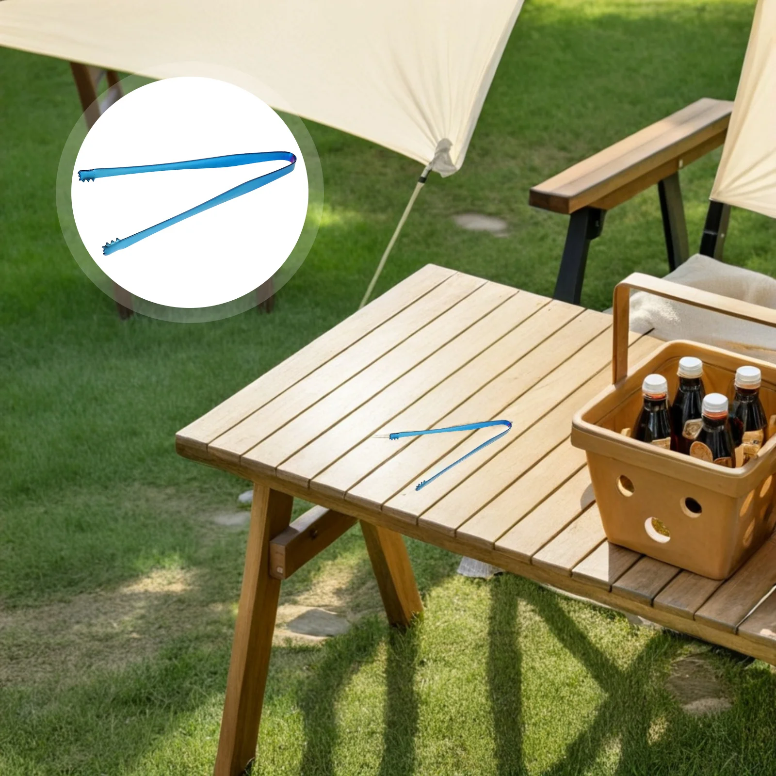 

2Pcs Outdoor Stainless Steel Ice Tongs Sugar Cube Clamp Eggshell Fragment Remover Egg Removal Tool Egg Shell Separator