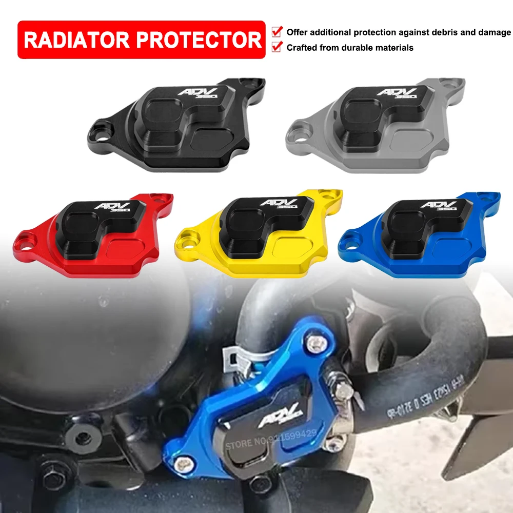 

For Honda ADV350 ADV 350 2021-2023 Motorcycle Radiator Guard Protection Cover CNC Aluminum Water Tank Cap Protector Accessories