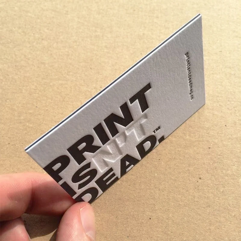 

Custom Business Card 9x5.4cm 700gsm Double Triple Paper Personalized Good Quality Printing Hot Stamping Debossed Embossed