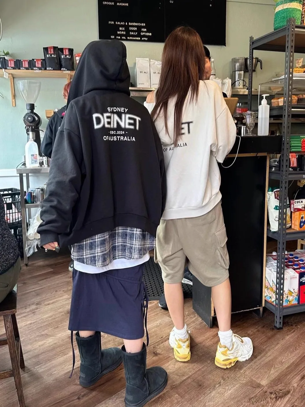 

Smoid Street Style Oversized Hoodie Sweatshirt Gradient Color Letter Print Casual Outerwear Women's Fashion Spring 2025